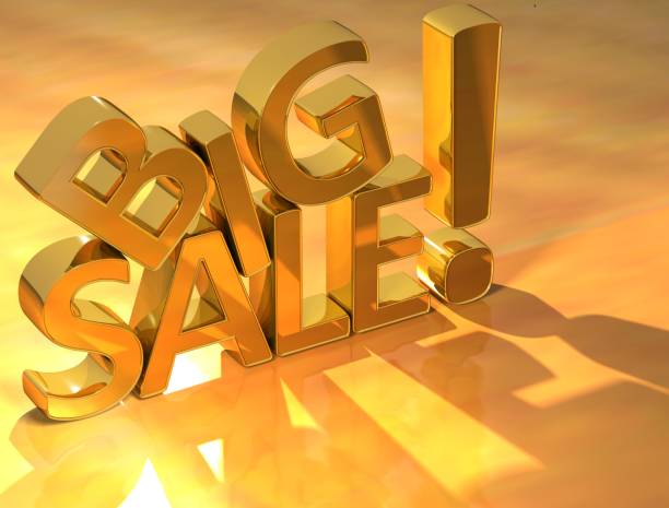 istock Big Sale Gold Text 682718740