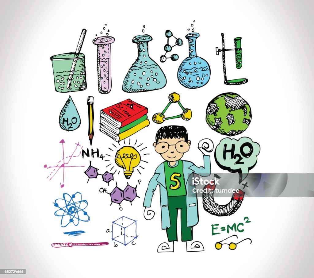 Science Object In Doodle Style Design Stock Illustration - Download ...