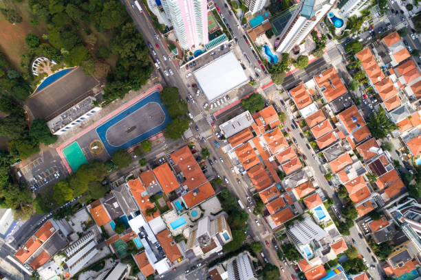 istock Top View of Street 682735932
