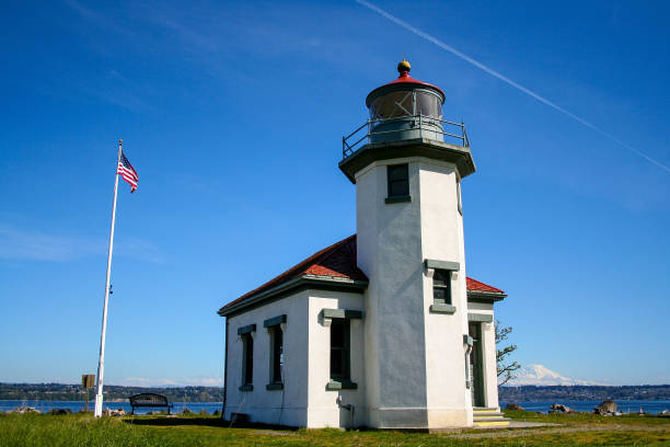 Pacific Northwest Pacific Northwest US Landscape lime kiln lighthouse stock pictures, royalty-free photos & images