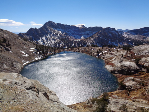 Hiking the back country on a beautiful fall day.