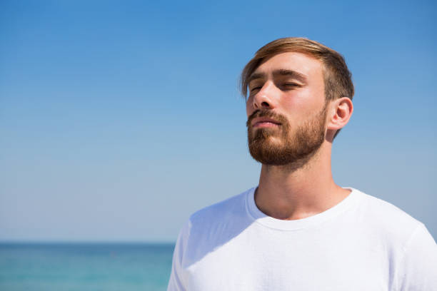 istock Close up of man with eyes closed 682778730