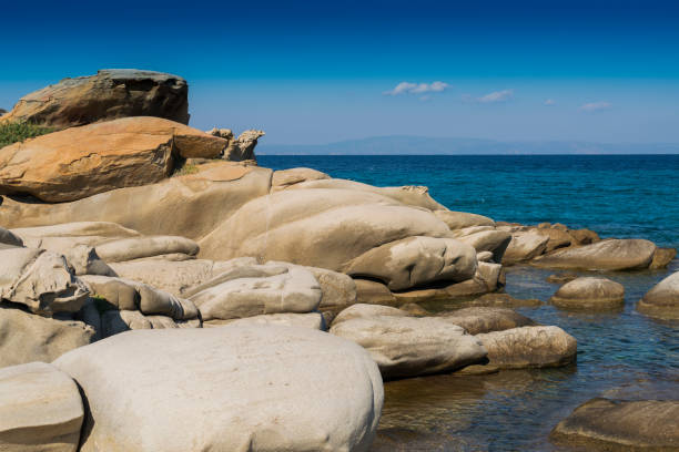 istock Stones on Vourvourou beach, Greece 682820284