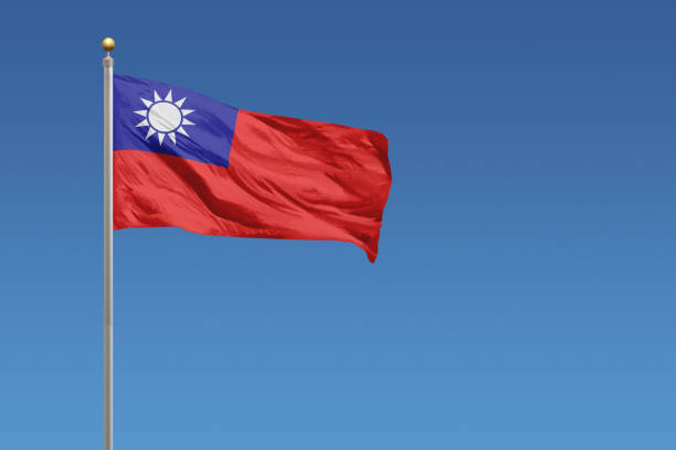 Flag of Taiwan stock photo