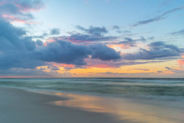 Sunrise on Pensacola Beach stock photo