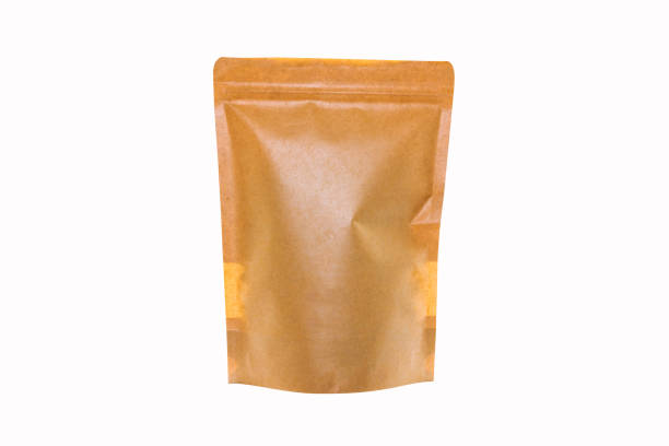 istock Brown paper bag isolated on white 682839622