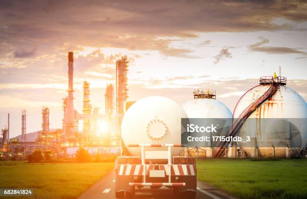 Oil And Gas Transportation By Truck Stock Photo - Download Image Now - Gas, Liquefied Natural Gas, Gasoline