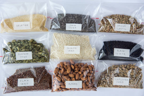 istock Variation of healthy organic seeds 682844694