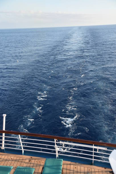 istock A trail of water from a ship 682880032