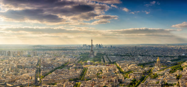 istock PARIS, FRANCE - APRIL 23, 2017: Eiffel tower ,Panorama view 682880928