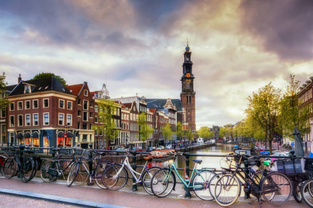 istock AMSTERDAM, NETHERLANDS - APRIL 22, 2017: AMSTERDAM SIGHT SEEING and BICYCLE 682881088