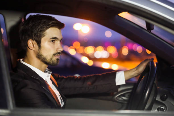 istock Businessman in a car 682884358