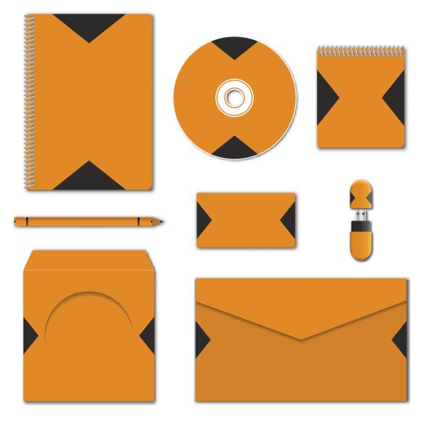 istock Set of various mock-ups of business stationery, vector illustration. 682889318