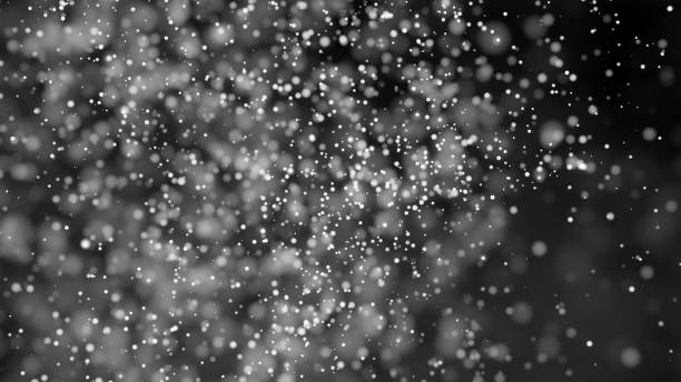 istock Beautiful monochrome bokeh blurred background defocused lights 682896410