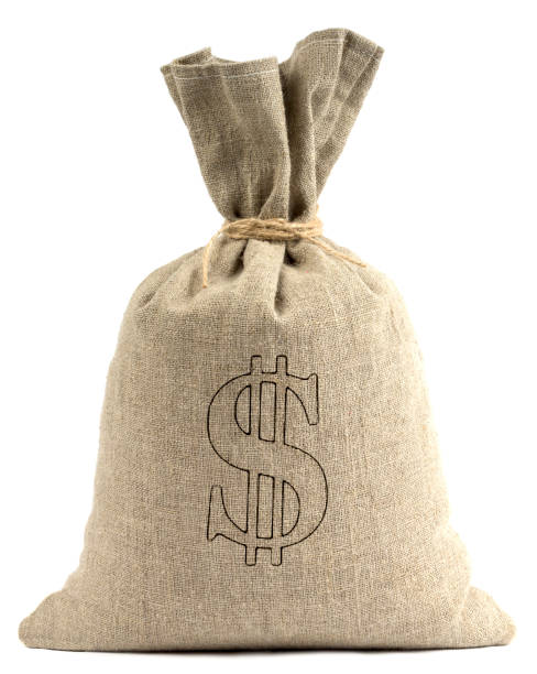 istock Bank bag with dollars 682901330