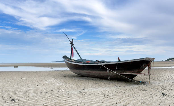 istock Small wooden fishing boat. 682905714