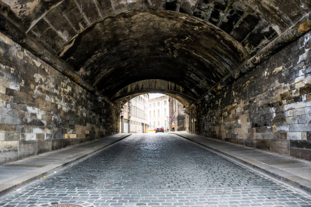 istock Vintage Dresden. Stone road tunnel 682906244
