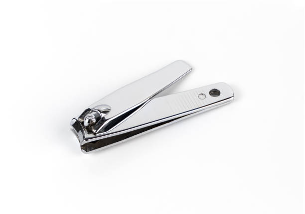 istock metal silver nail cutter for nail cutting isoalted on white 682911660