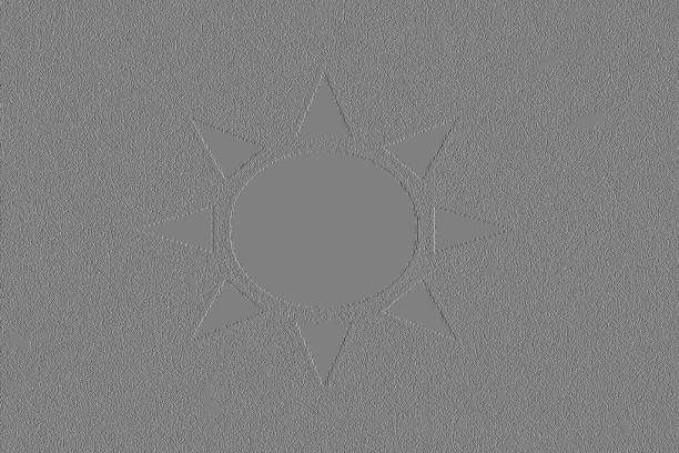 Silver sun engravement A silver sun engraved pattern engravement stock pictures, royalty-free photos & images