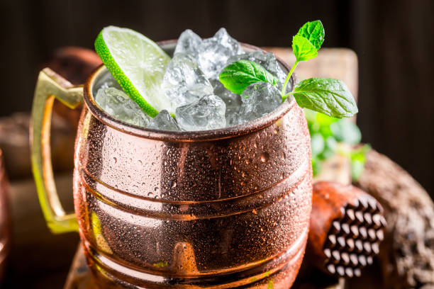 istock Refreshing and cold cocktail made of rum and herbs 682928496