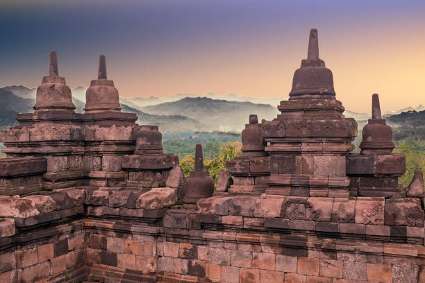 istock Borobudur Temple in central Java in Indonesia. This famous Buddhist temple is dating from the 8th and 9th centuries 682933348