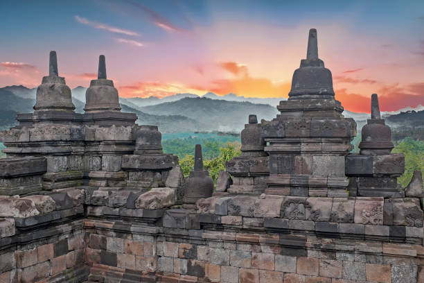 istock Borobudur Temple in central Java in Indonesia. This famous Buddhist temple is dating from the 8th and 9th centuries 682935622