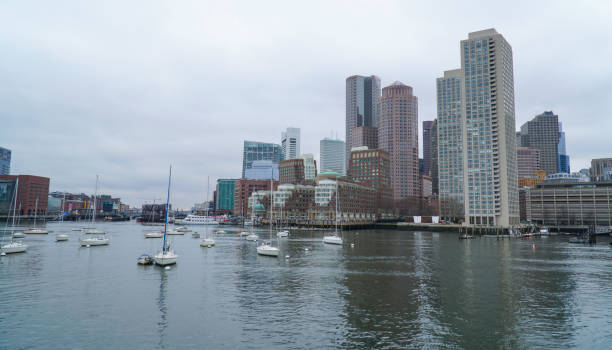 istock Skyline of Boston - view from Boston Harbor - BOSTON , MASSACHUSETTS - APRIL 3, 2017 682939924