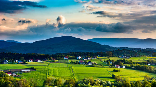 istock View of the Beskid Island at sunset. 682950886