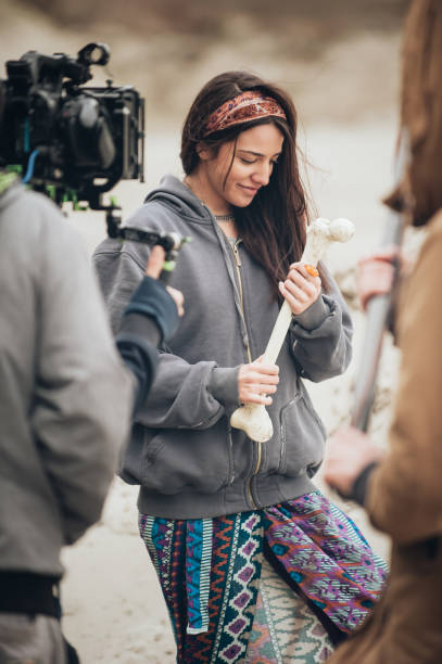 istock Behind the scene. Actress in front of the camera 682951796