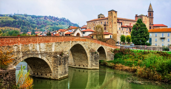 authentic medieval villages (borgo) in Piemonte, Italy