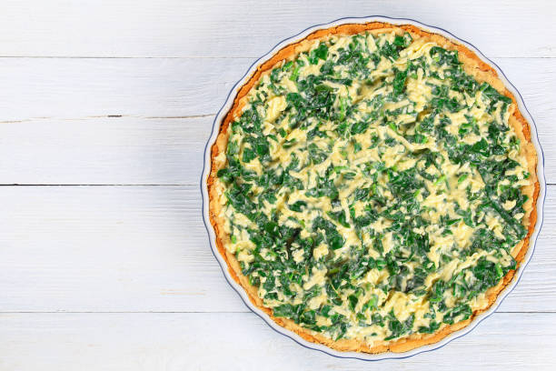 istock delicious Feta cheese and spinach tart 682979918