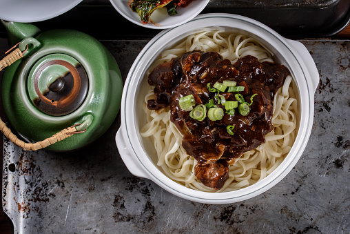 Delicious Asian Noodle with Black Bean Sauce