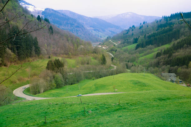 istock Stretched out valley in the mountains of Germany 682999310