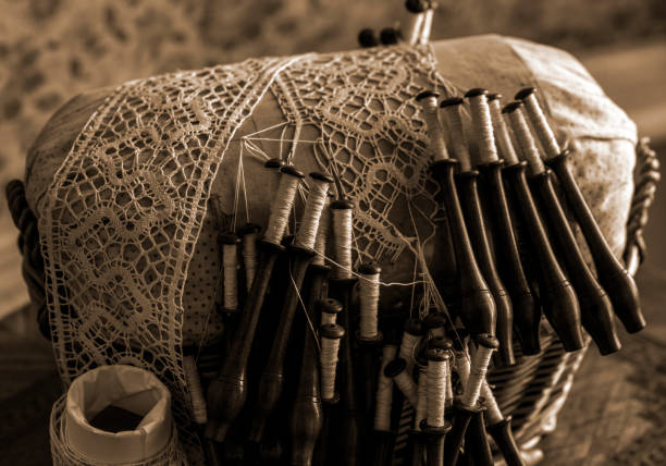 Weaving shuttle on a loom