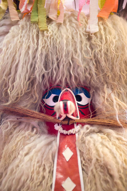 istock Sheep wool costume of a kurent 683002634