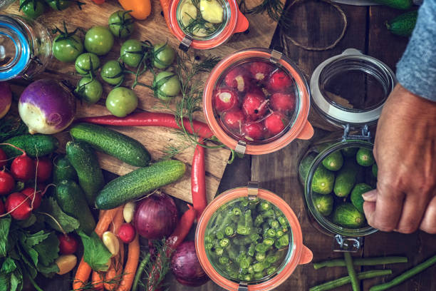istock Preserving Organic Vegetables in Jars 683014750