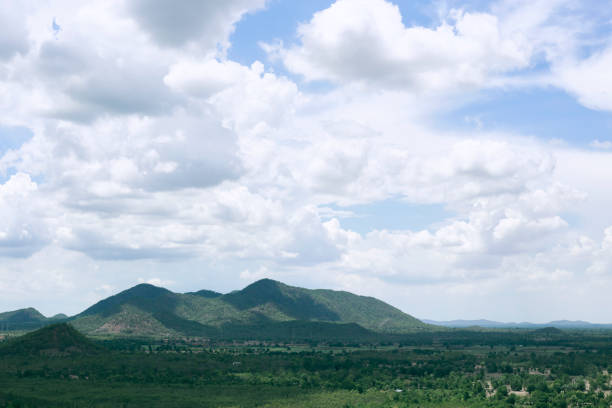 landscape nature - layer of mountain and sky view