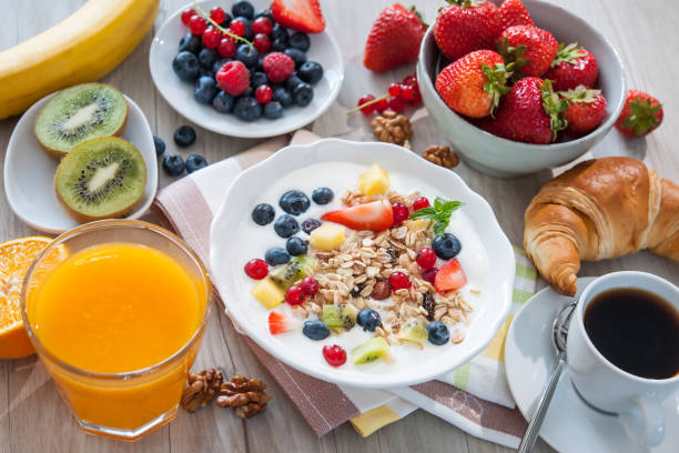 istock Yogurt with muesli and fresh fruits 683036122