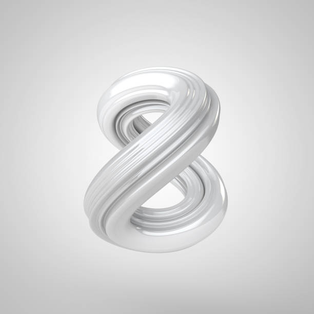 3D Number 8, 3D rendering, grey and  reflective 3D Number 8, 3D rendering, grey and  reflective silver chrome number 8 stock pictures, royalty-free photos & images
