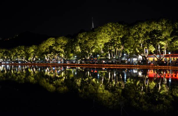 istock Night view of the West Lake, Hangzhou, Zhejiang province, China 683060708