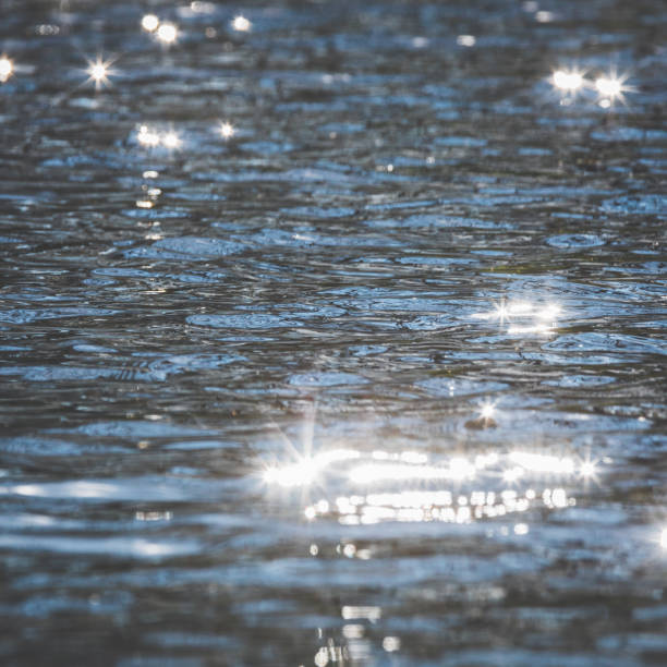 istock Glittering sun in the surface of the ocean 683066950