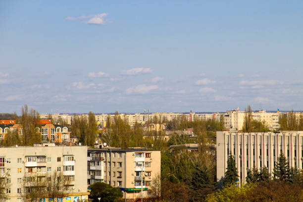 istock Aerial view on the city Kremenchug in Ukraine 683067892