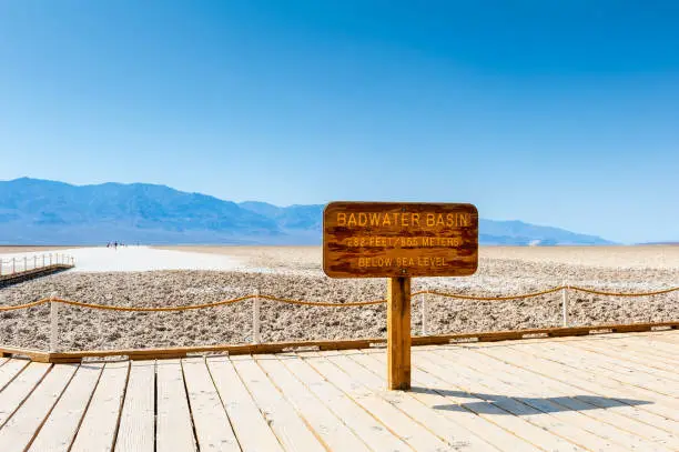 Badwater Basin in Death Valley National Park, California, USA.