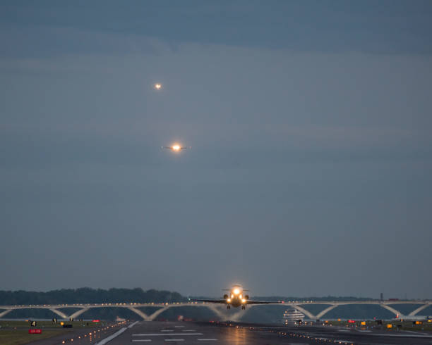 istock Flights arriving at Reagan National Airport 683077356