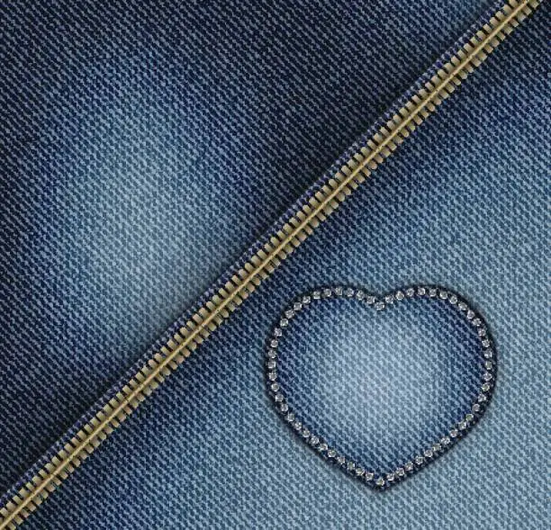 Vector illustration of Jeans design