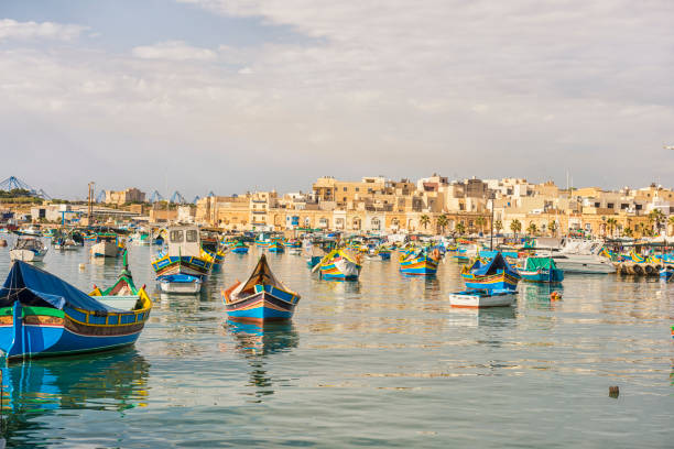 istock Boats in Marsaxlokk harbor, Malta 683098300