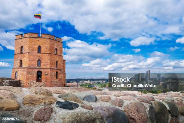 Gediminas Tower Vilnius Lithuania Stock Photo - Download Image Now - Tower, Vilnius, Above