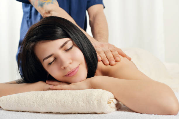 istock Woman relaxing in spa 683105588