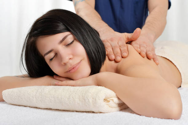istock Woman relaxing in spa 683105600