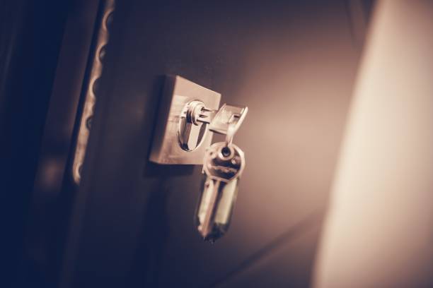 istock Office Metal Door Lock and Keys 683109040